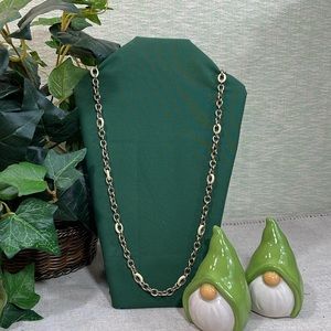 J. Crew Gold Chain w/Cream Enameled Inserts